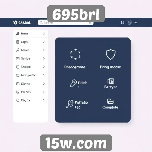Características de navegação no site 695brl